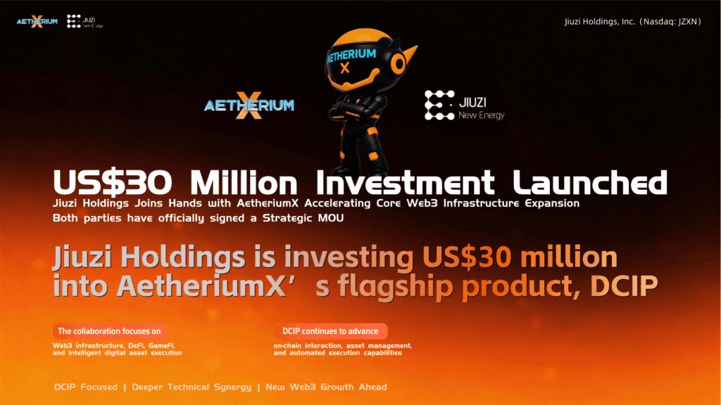 Morgan International Finance Ltd Welcomes Strategic MOU Between AetheriumX and Jiuzi Holdings